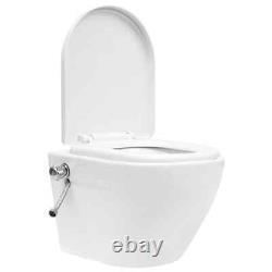 Tidyard Wall Hung Rimless Toilet with Bidet Function Ceramic Comfort Height W0C3