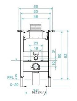 Tissino Rocco 820mm Wall Hung Toilet Frame