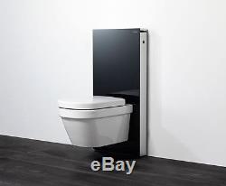 Toilet Cistern Geberit Monolith Sanitary Module for wall hung WC. 101cm black