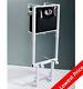 Toilet Wc Adjustable Wall Hung Concealed Cistern Dual Chrome Flush Frame
