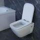 Toilet Wc Wall Hung Mounted Cloakroom Heavy Duty Soft Closing Seat Round Perry