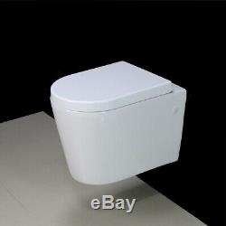 Toilet WC Wall Hung Mounted Cloakroom Short Project Compact Heavy Seat M315