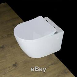 Toilet WC Wall Hung Mounted Cloakroom Soft Close Slim line Seat W4N 24/02/2020
