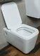 Toilet Wall Hung Bathroom Wc Square Ceramic White Soft Close Seat