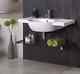 Top End Luxury Minimalistic Bathroom Wall Hung Basin Sink 800mm Wide