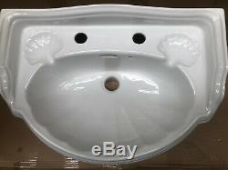Traditional bathroom cloakroom 525mm vanity wash basin sink wallhung IMPERIAL