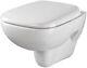 Twyford Moda Md1738wh Wall Hung Wc White With Md7851wh Soft Close Seat