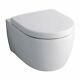Twyford Modern Wall Hung Toilet Pan Bathroom Wc Soft Close Seat White