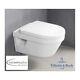 V&b Omnia Architectura Wc Wall Hung Toilet Rimless Ceramicplus Soft Closing Seat