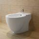Vidaxl Stand Toilet & Bidet Set Ceramic Bathroom Furniture Fixture Black/white
