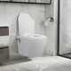 Vidaxl Wall Hung Rimless Toilet With Bidet Function Ceramic White