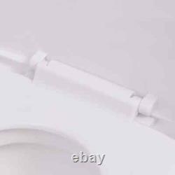 VidaXL Wall Hung Toilet Ceramic White