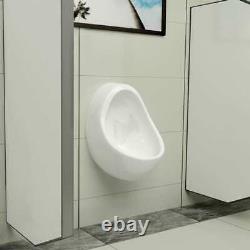VidaXL Wall Hung Urinal with Flush Valve Ceramic White