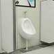 Vidaxl Wall Hung Urinal With Flush Valve Ceramic White Wall-mounted Urinal