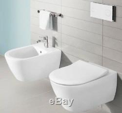 Villero&boch Subway 2.0 Direct Flush Wall Hung Toilet Pan + Slim Soft Close Seat