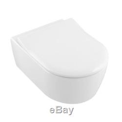 Villeroy&Boch AVENTO Wall Hung WC Toilet Pan & Soft Closing Easy Release Seat