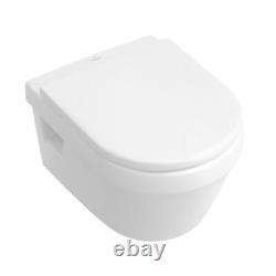 Villeroy & Boch Architectura Compact wall hung to wc with Seat 4687R001 rimless