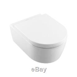 Villeroy & Boch Avento wc wall hung toilet pan rimless + seat 5656. HR. 01