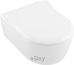 Villeroy & Boch Avento wc wall hung toilet pan rimless +slim seat 5656. RS. 01