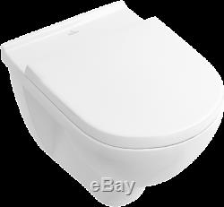 Villeroy & Boch O. Novo Direct Flush Wall Hung Wc Toilet Pan With Soft Close Seat