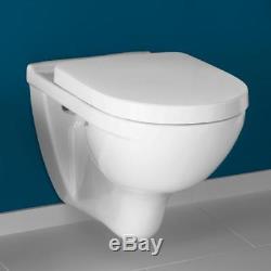 Villeroy & Boch O. Novo Wall Hung WC Toilet with Soft Closing Seat COMBI PACK