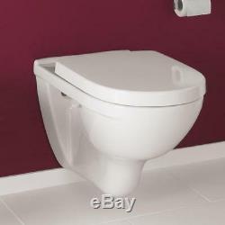 Villeroy & Boch O. Novo wall hung rimless wc toilet pan + soft seat 5660. R0.01