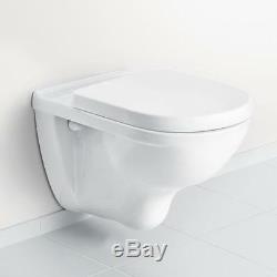 Villeroy & Boch O. Novo wall hung wc toilet pan + soft close seat 5660.10.01