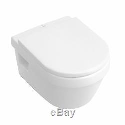 Villeroy & Boch Omnia Architectura Rimless wall hung toilet pan& Seat 5684. R0. R1