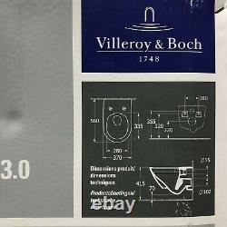 Villeroy & Boch SUBWAY 3.0 WC Toilet 56cm Rimless Wall Hung Soft Close New Model