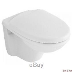 Villeroy & Boch Solaya Ariba wall hung wc toilet pan + seat 7603.10.01