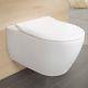 Villeroy&boch Subway 2.0 56cm Rimless Wc Wall Hung Toilet Pan With V&b Slim Seat