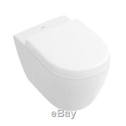 Villeroy & Boch Subway 2.0 compact wall hung wc toilet pan + Soft close seat