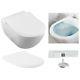 Villeroy & Boch Subway 2.0 Rimless Wc Wall Hung Toilet Pan With Slim Seat