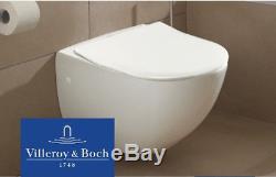 Villeroy & Boch Subway wc wall hung toilet pan + Slim Soft close seat all new