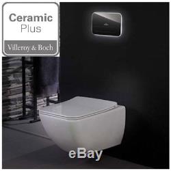 Villeroy & Boch VENTICELLO Rimless WC Toilet Ceramic Plus + Soft Closing Seat