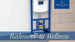 Villeroy & Boch Viconnect Concealed Wc Toilet Frame + Chrome Dual Flush Plate