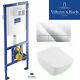 Villeroy & Boch Viconnect Wc Frame +plate+venticello Rimless Toilet+soft Cl Seat