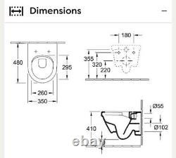 Villeroy and Boch Architectura Compact Rimless Wall Hung Toilet