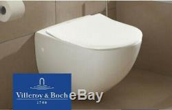Villeroy and Boch wall hung toilet 6600.10.01 Slim soft close seat