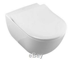 Villeroy and Boch wall hung toilet 6600.10.01 soft close slim seat
