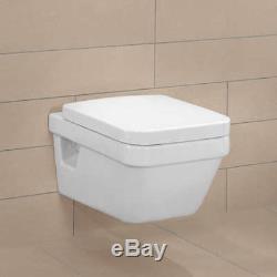 Villeroy&boch Architectura Rimless Wall Hung Toilet Pan With Soft Close Seat Set