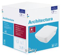 Villeroy&boch Architectura Rimless Wall Hung Toilet Pan With Soft Close Seat Set