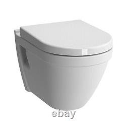 VitrA S50 wall hung toilet pan rimless, with soft close seat
