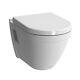 Vitra S50 Wall Hung Toilet Pan Rimless, With Soft Close Seat