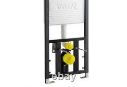Vitra 1.27m Concealed Cistern Wc Frame With Galaxy Rimless Wall Hung Toilet Pan