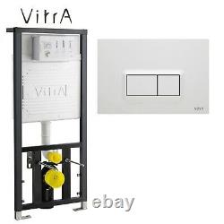 Vitra 1.27m Concealed Cistern Wc Frame With Rimless Wall Hung Toilet Pan