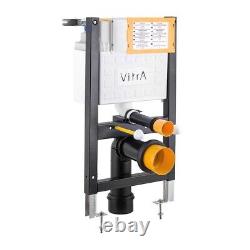 Vitra 750mm Wall Hung Reduced Height Toilet Frame & 3/6 Litre Concealed Cistern