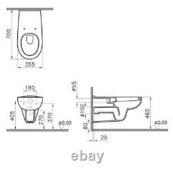 Vitra Conforma Special Needs Wall Hung Toilet 700mm Projection No Seat