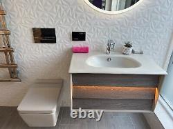 Vitra Frame Wall Mounted WC Toilet in Taupe, Ex-Display 7743