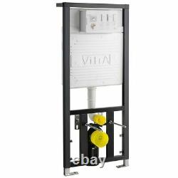 Vitra Metro Aquacare Wall Hung Bidet Toilet + Frame & Cistern + Loop O Plate
